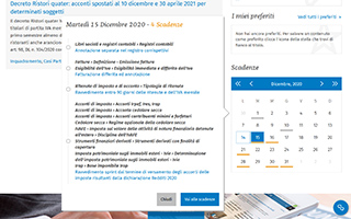 calendario scadenze
